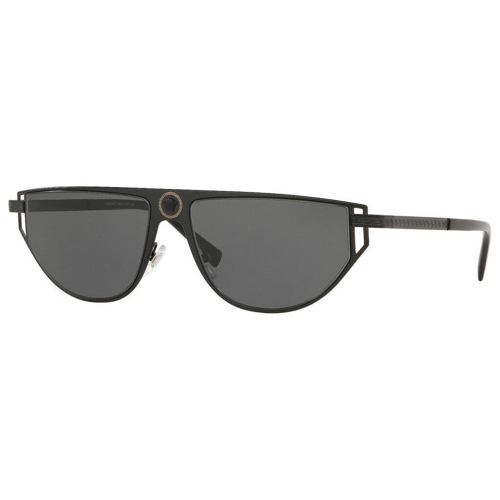 Versace Sunglasses VE2213 100987 57mm Matte Black / Grey Lens