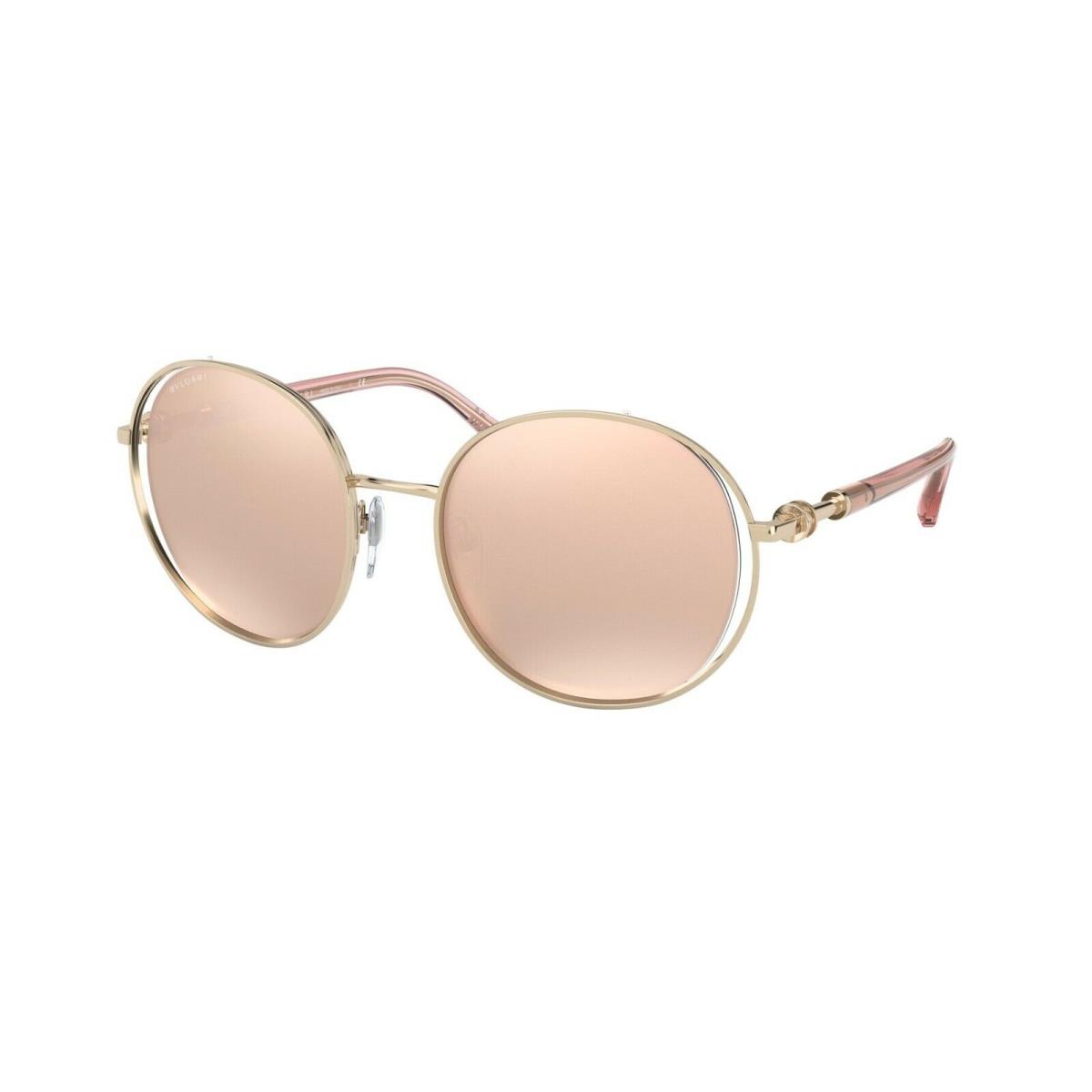 Bvlgari B.ZERO1 BV 6135 Rose Gold/rose Gold Mirrored 2014/4Z Sunglasses