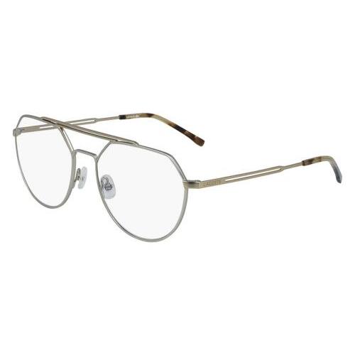 Lacoste L2256PC 045 Matte Silver Eyeglasses 54mm with Case