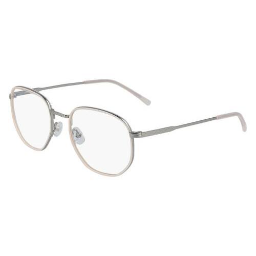 Lacoste L2253 045 Silver Nude Pink Eyeglasses 51mm with Case