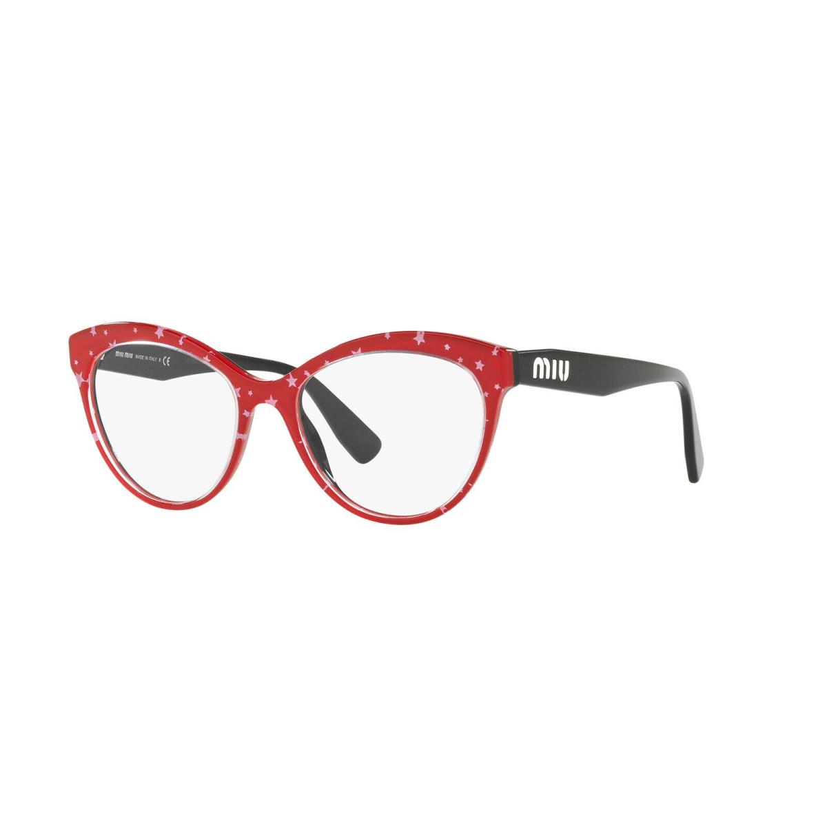 Miu Miu Eyeglasses MU 04RV 140 1O1 Red / White Star /black 53-17-145 10
