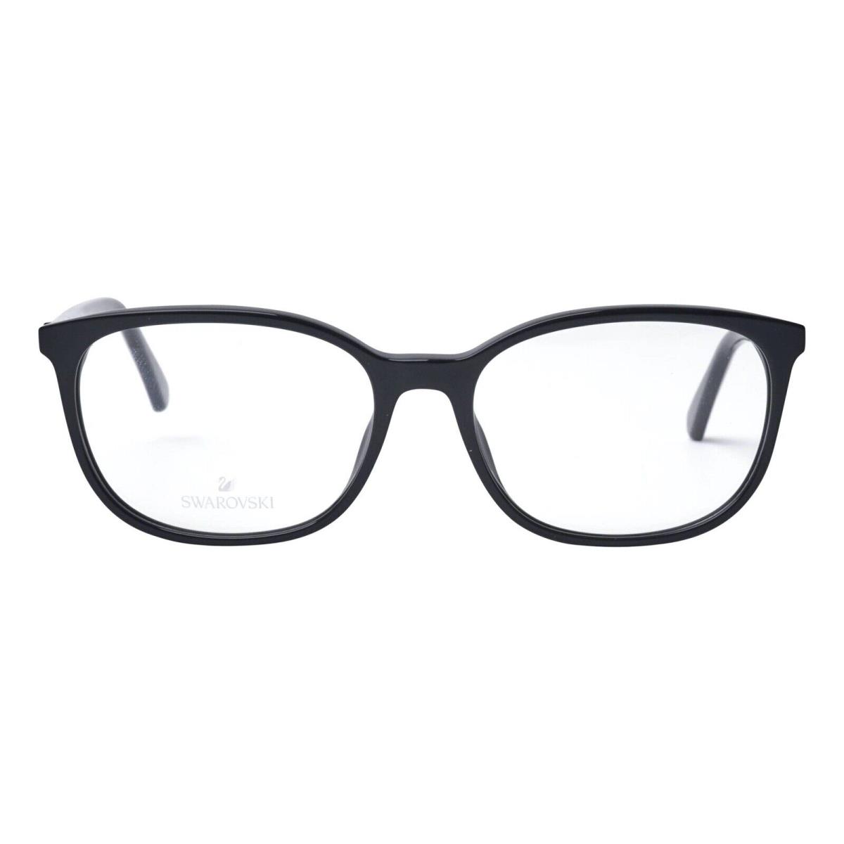 Swarovski SW 5300-F 001 Black Plastic Eyeglasses Frame 54-16-140 5300F Asian Fit