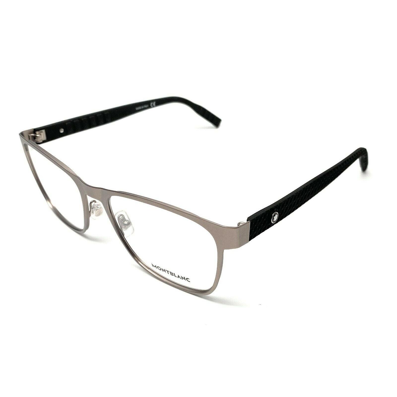Montblanc Mont Blanc MB0067O 006 Ruthenium Men`s Eyeglasses Frame 56 mm