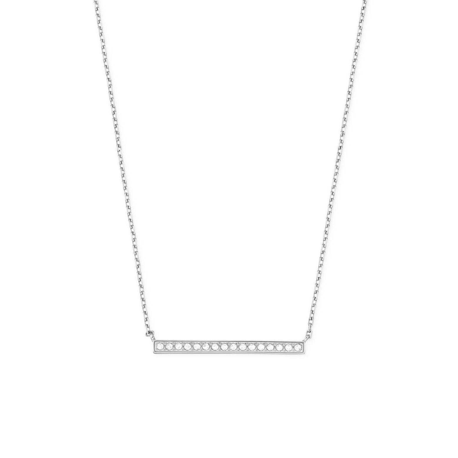 18 Inches Silver Pendant Necklace with Bracelet Gift Set Made with Swarovski
