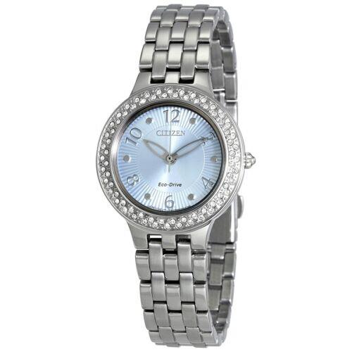 Citizen Silhouette Crystal Stainless Steel Womens Watch FE2080-56L