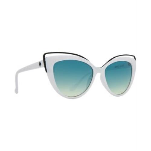 Spy Optics White Cat Eye Light Blue Unisex Sunglasses 6700000000006