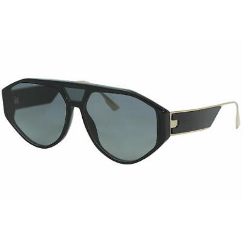 Christian Dior DiorClan1 8071I Sunglasses Women`s Black/grey Lenses Pilot 61mm