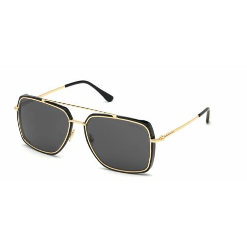 Tom Ford FT 0750 Lionel 01A Gold Black/gray Men`s Sunglasses