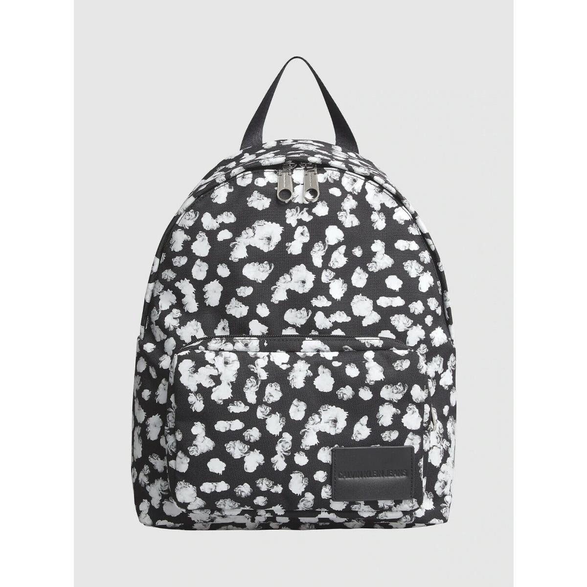 calvin klein black and white backpack