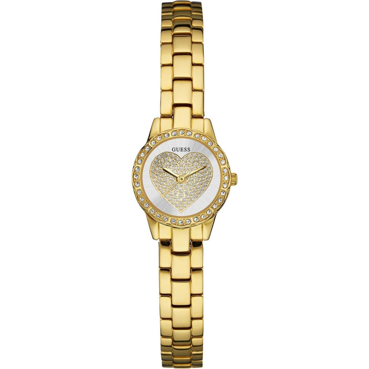Guess W0730L2 Ladies Dress Stainless Steel Gold-tone Crystal Accented Bezel WR
