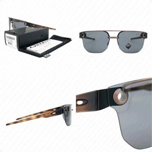 Oakley Chrystl OO4136-0167 Satin Toast W/prizm Grey Lenses Sunglasses
