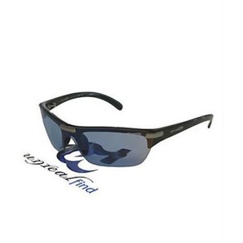 Arnette Trick X Sunglasses AN4033 Y 41/8M Glossy Black Glasses Blue Lens