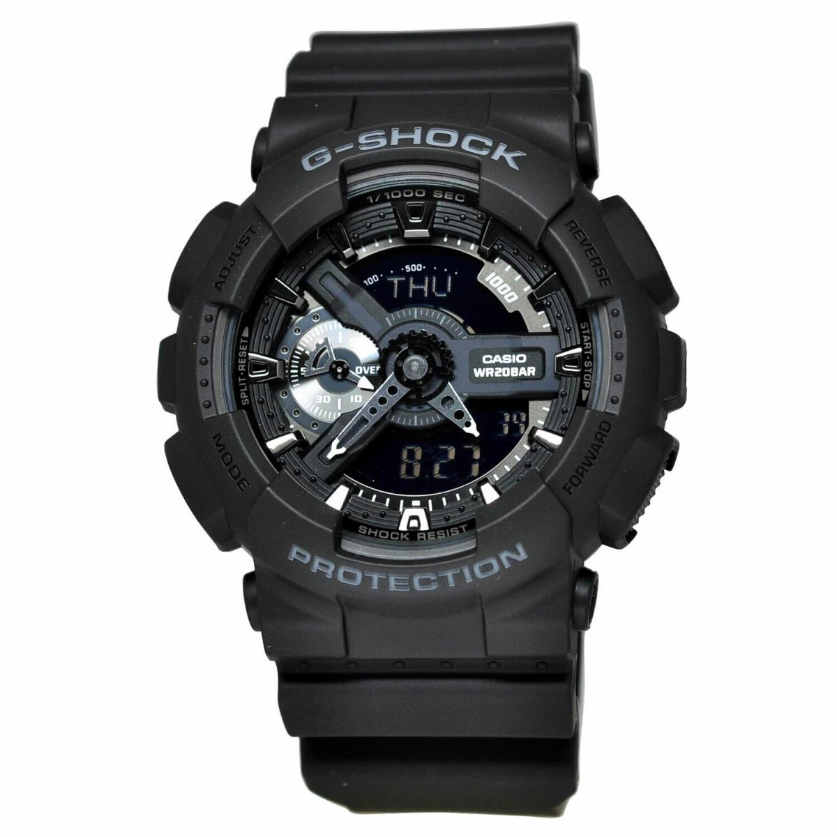 Casio Men`s GA110 G Shock Black Resin Strap Watch