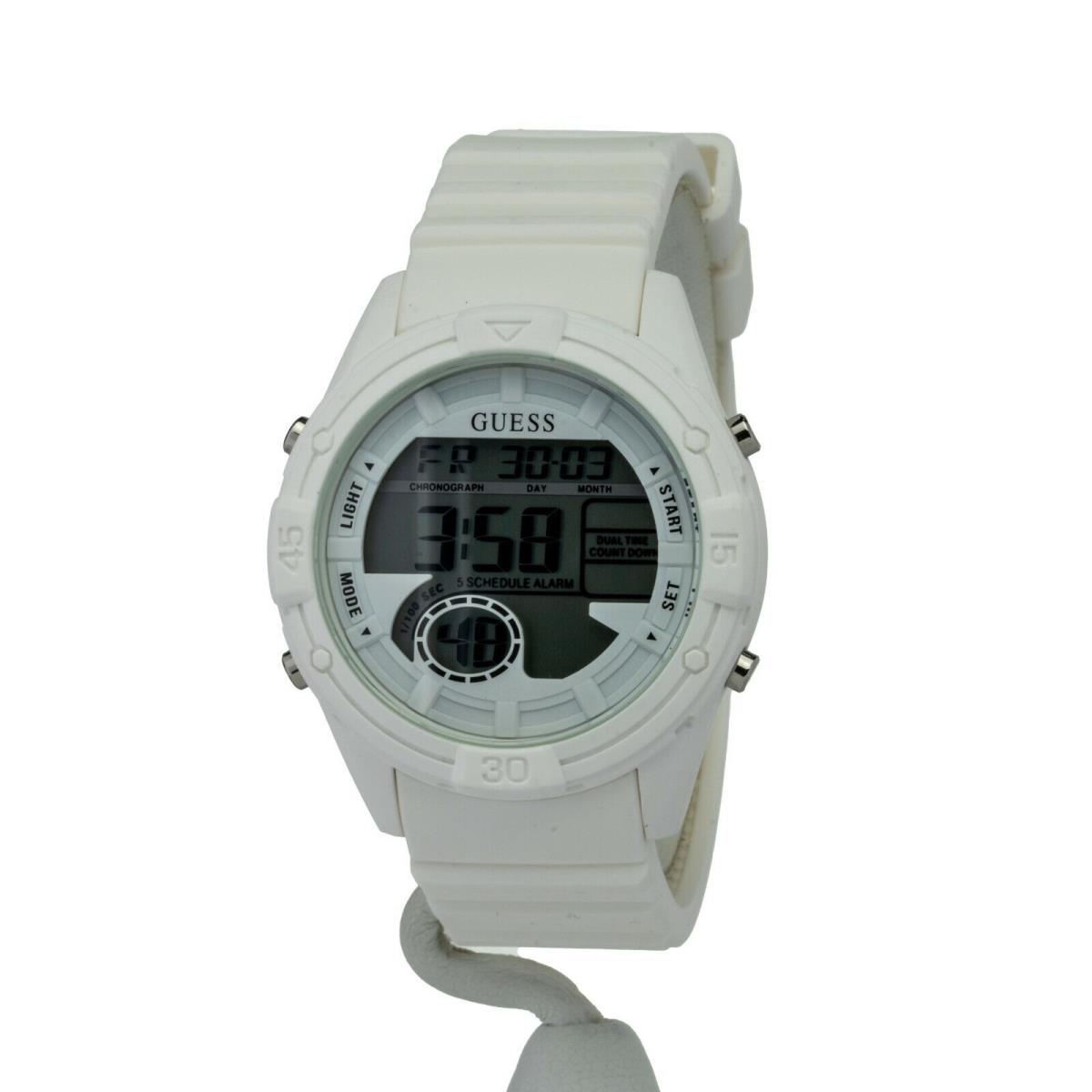 Guess Watch Digital White Silicone Strap Watch U1281L1