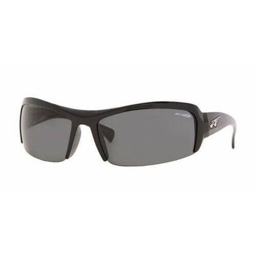 Arnette Accelerator Italian Sunglasses 4106 41/87 Gloss Black with Gray Lenses