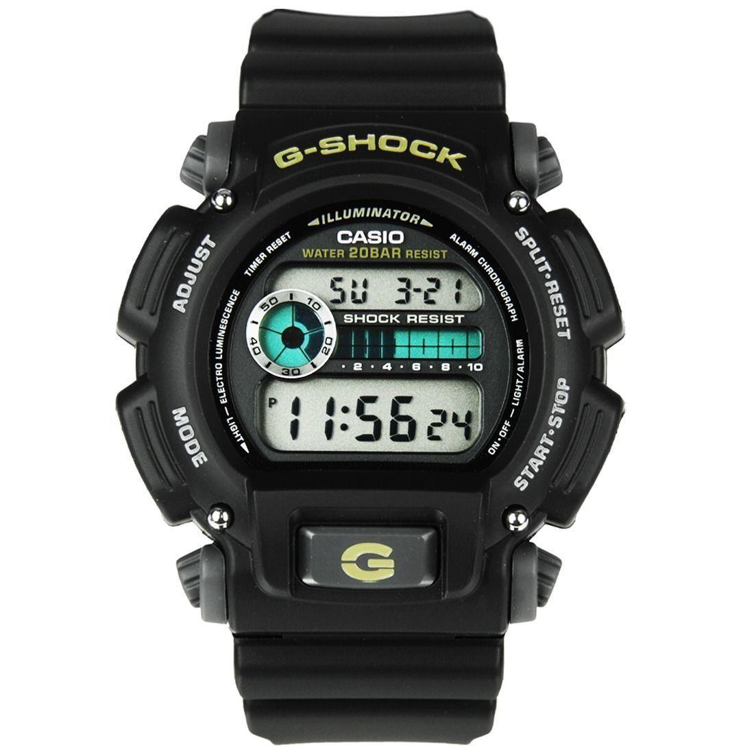 Casio DW9052-1B G-shock Chronograph Watch Resin Band Alarm 200 Meter WR