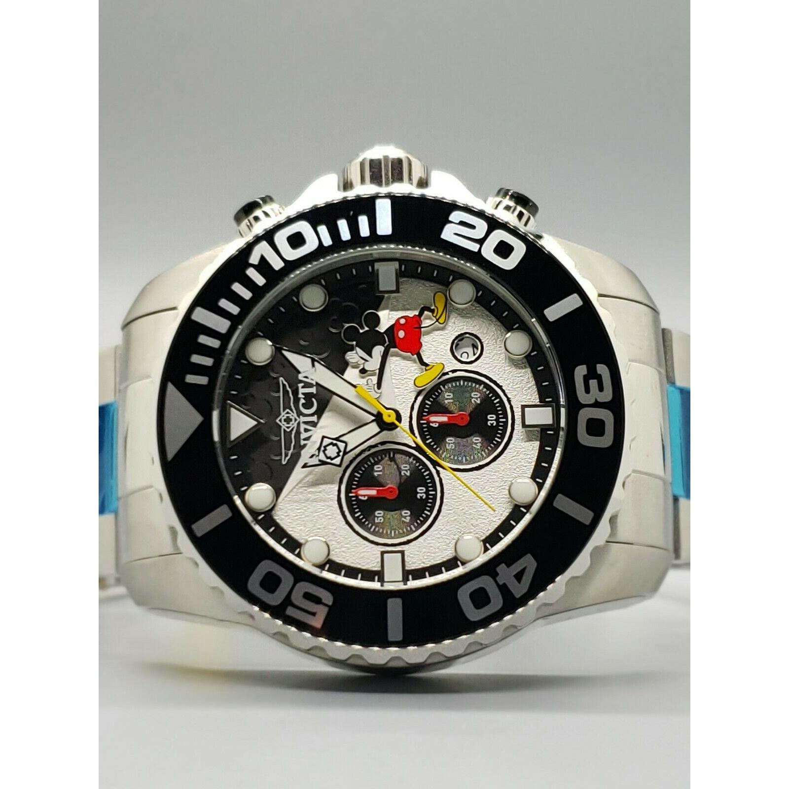 invicta mickey mouse watch black