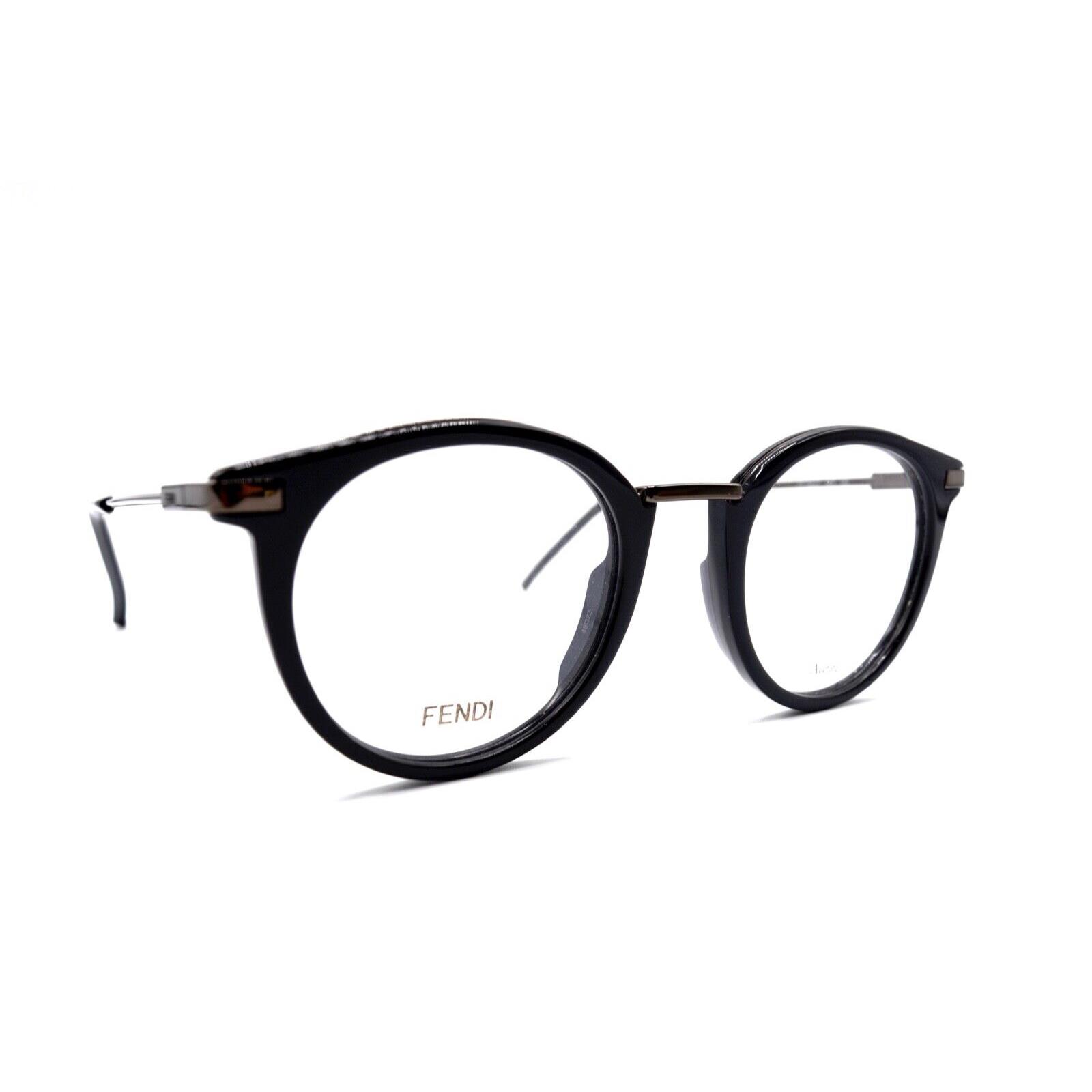 Fendi FF 0227 KB7 Grey Round Eyeglasses Frame RX 48-22 W/case 19F