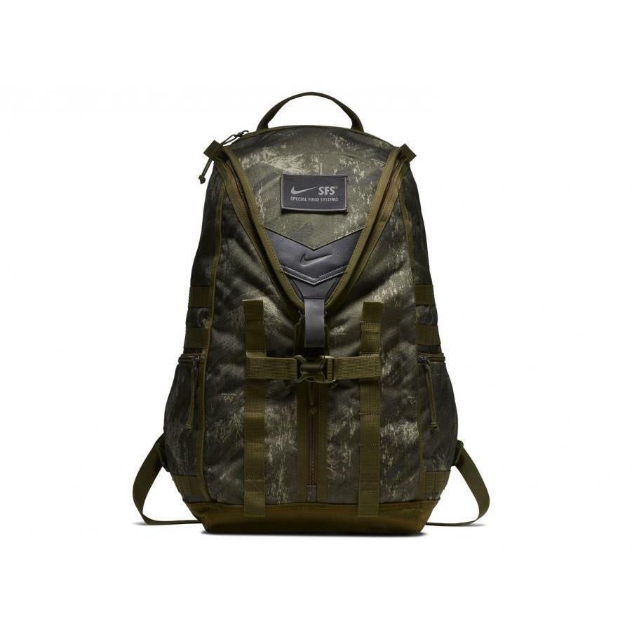 Nike Sfs Recruit Printed Training Backpack Olive W/tags