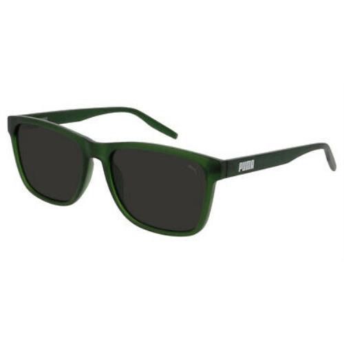 Puma Sunglasses Square PE0123S-004 Green Frame / Grey Lenses