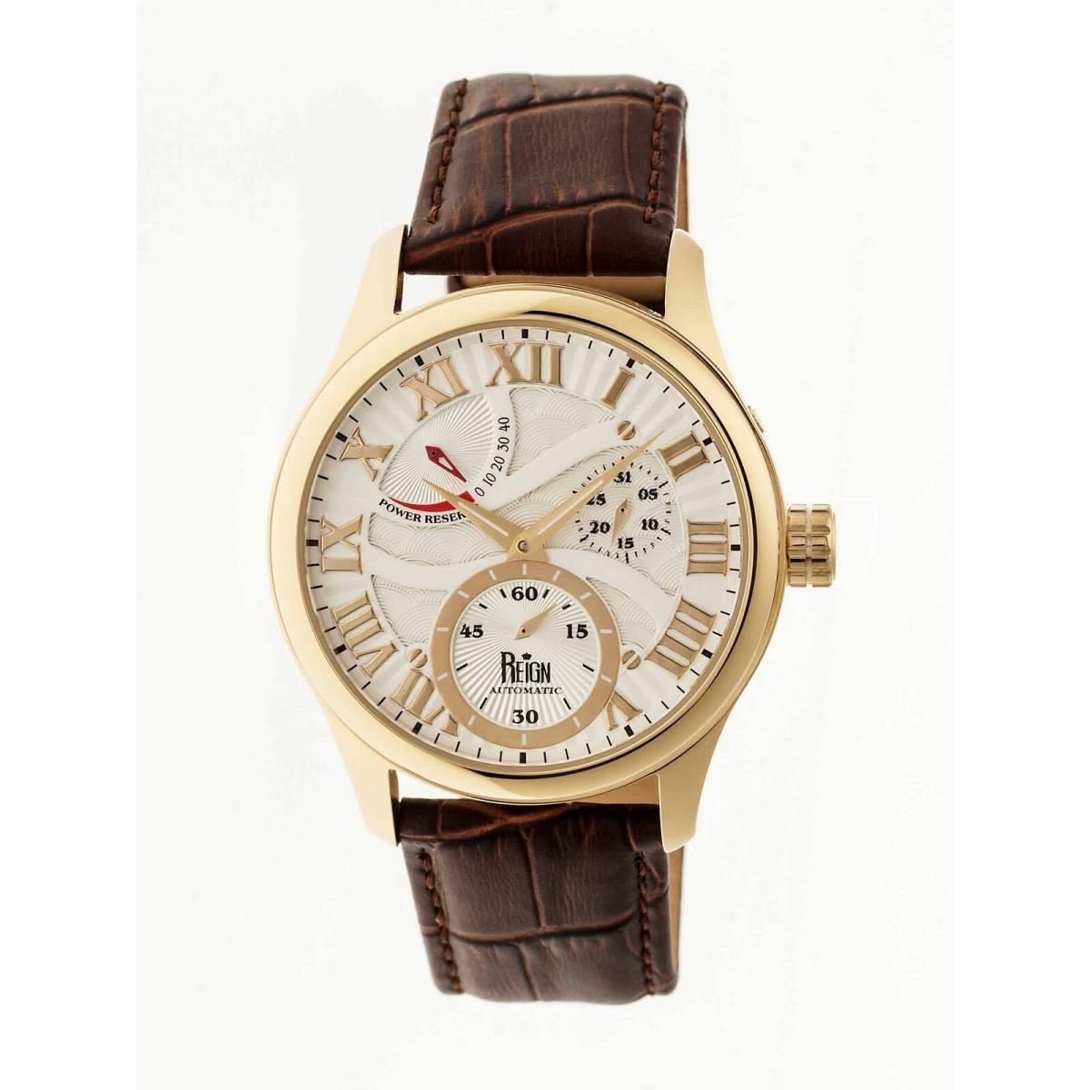Reign Bhutan Automatic White Engraved Dial Men`s Watch RN1605