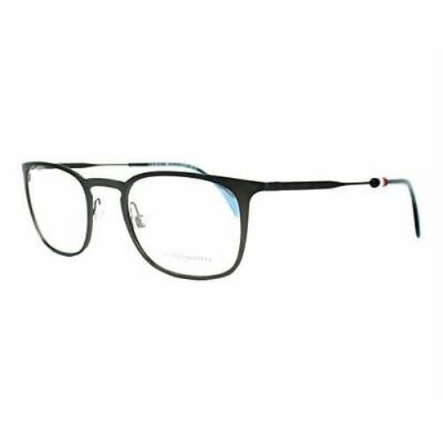Tommy Hilfiger Metal Rectangular Eyeglasses 50 0R80 Semi Matte Dark Ruthenium