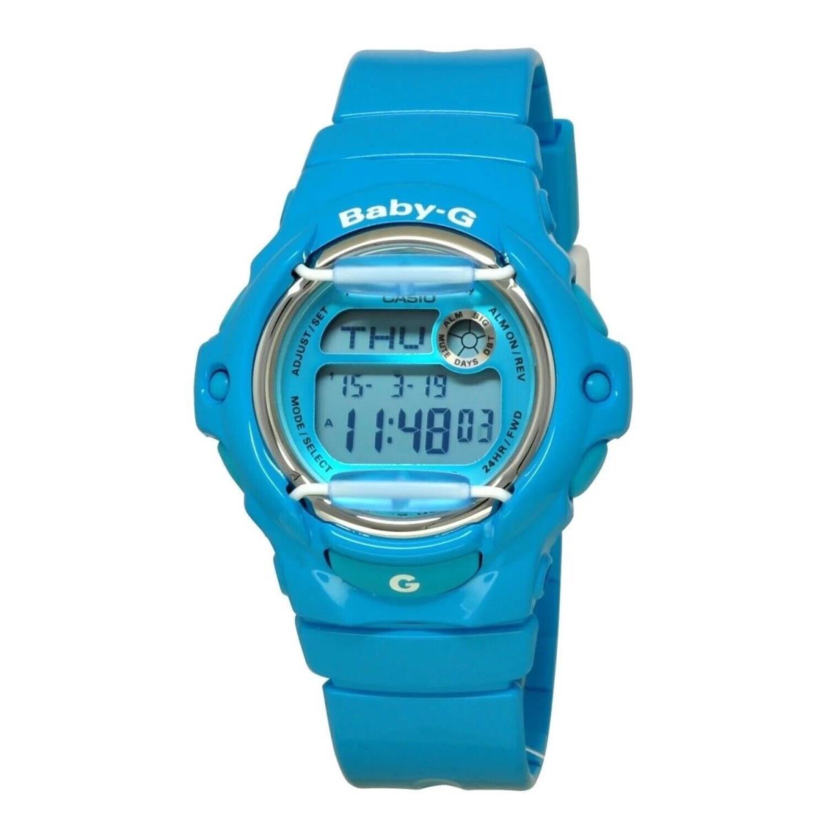 Casio Baby-g Shock BG169R-2B World Time Aqua Blue Digital 100m Ladies Watch