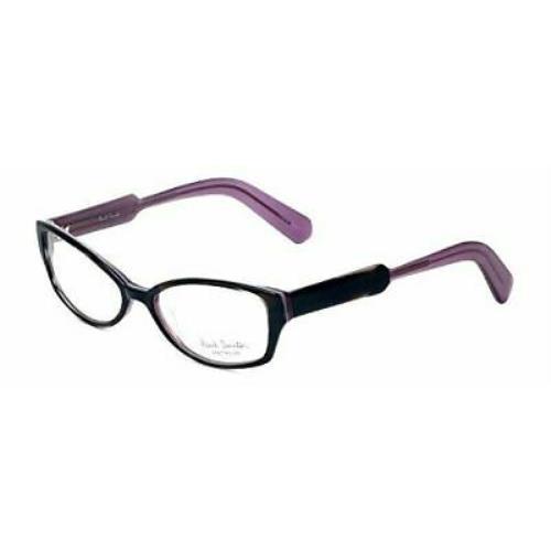 Paul Smith Designer Eyeglasses PS297-BHPL in Black-horn-purple 52mm Demo Lens
