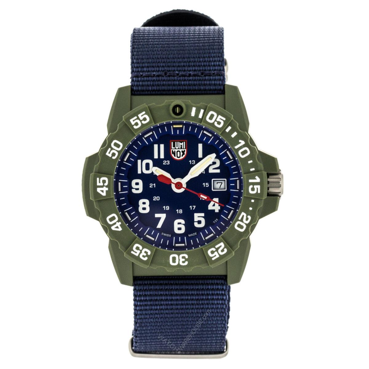 Luminox Navy Seal 3500 Series Canvass Band Blue Men`s Watch XS.3503.ND