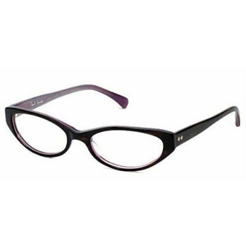 Paul Smith Designer Eyeglasses Syd-bhpl in Black Horn Purple 51mm Demo Lens