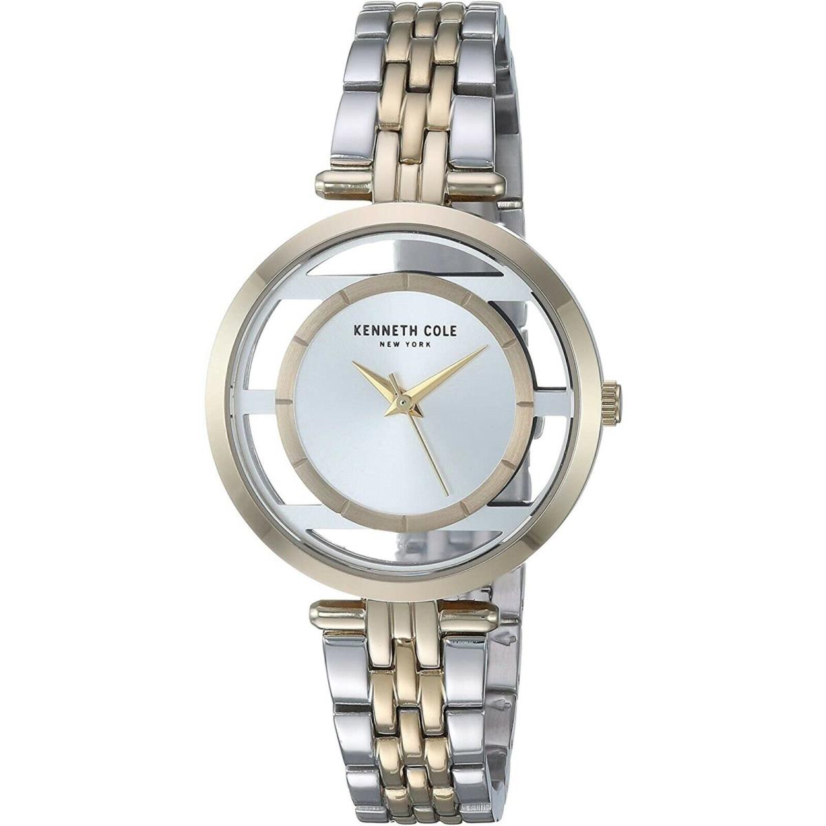 Kenneth Cole KC50922002 Ladies Dress Silver Gold-tone 30m