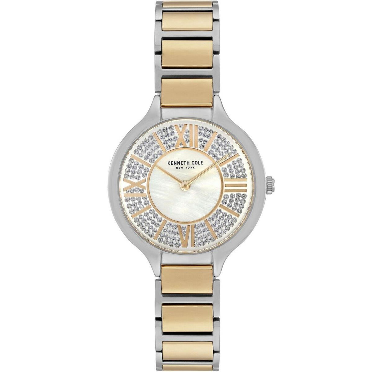 Kenneth Cole KC51054004 Ladies Dress Stainless Two-tone Light Dial 30m