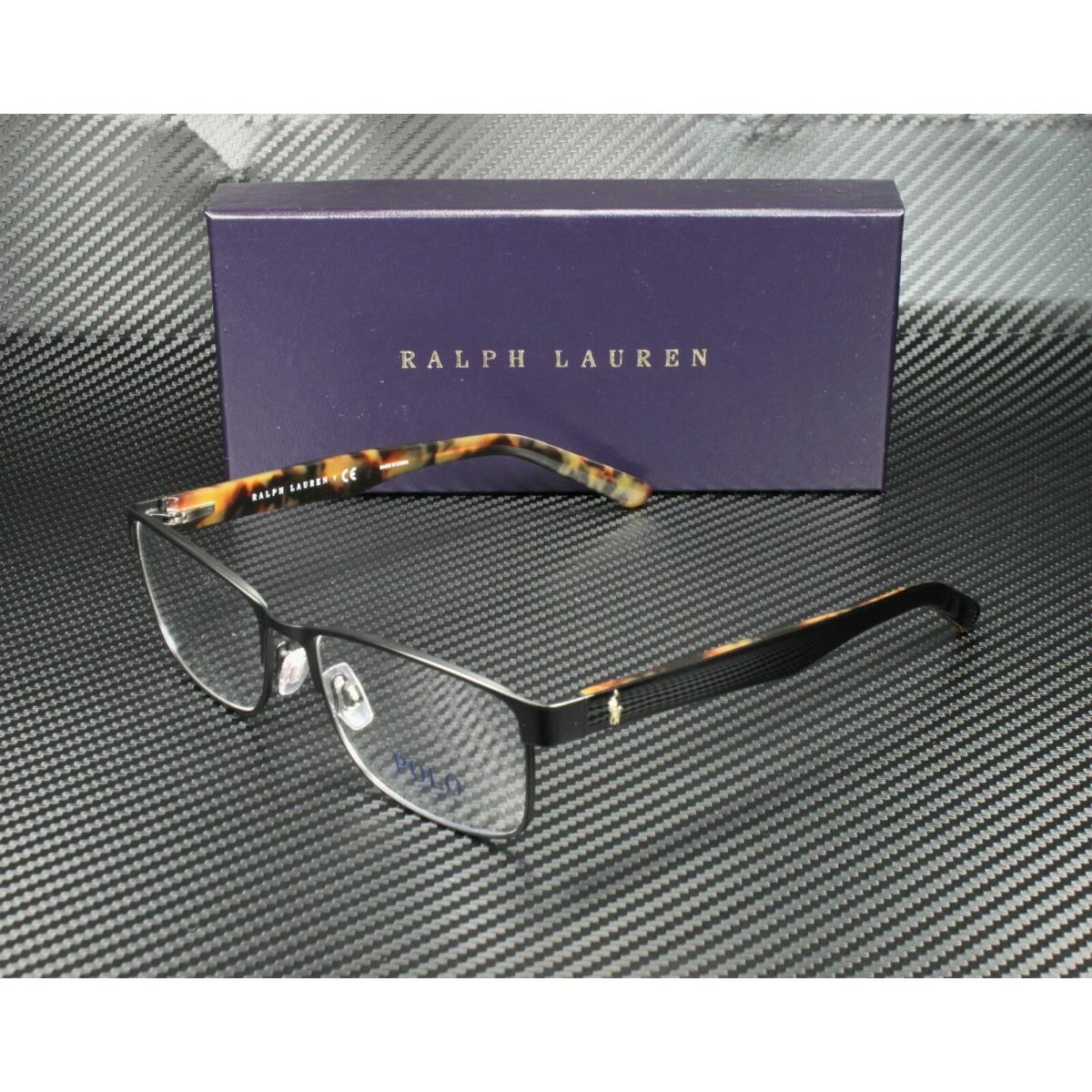Ralph Lauren Polo PH1157 9038 Matte Black Rectangle Men`s 53 mm Eyeglasses