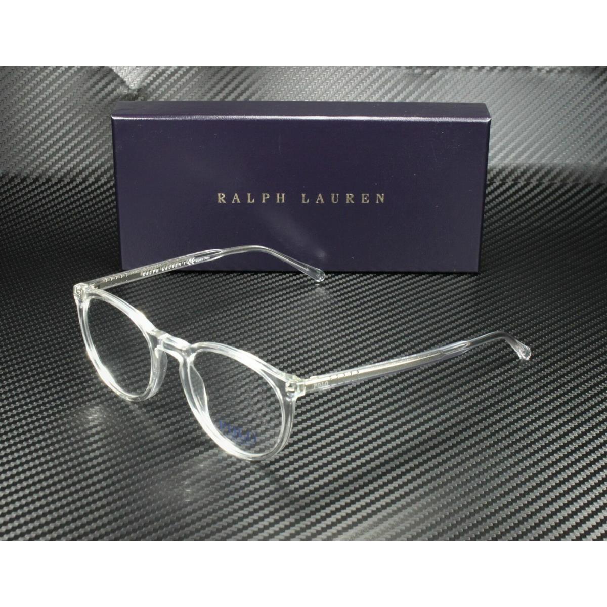 Ralph Lauren Polo PH2193 5002 Shiny Crystal Round Men`s 49 mm Eyeglasses