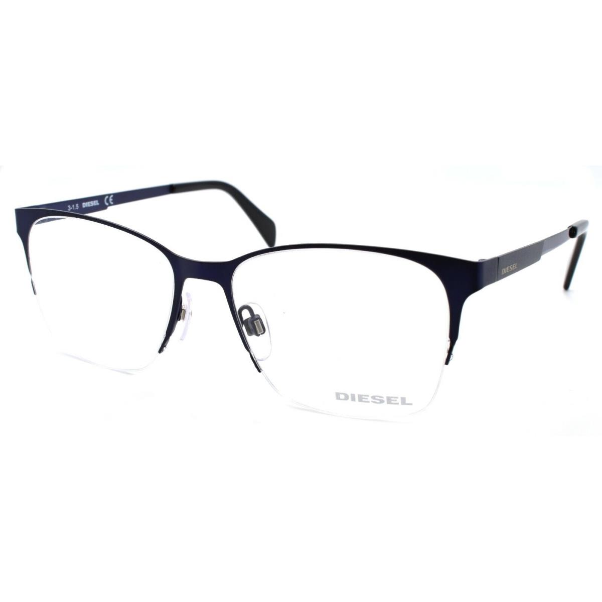 Diesel DL5152 092 Unisex Eyeglasses Frames Half Rim 52-16-145 Dark Blue