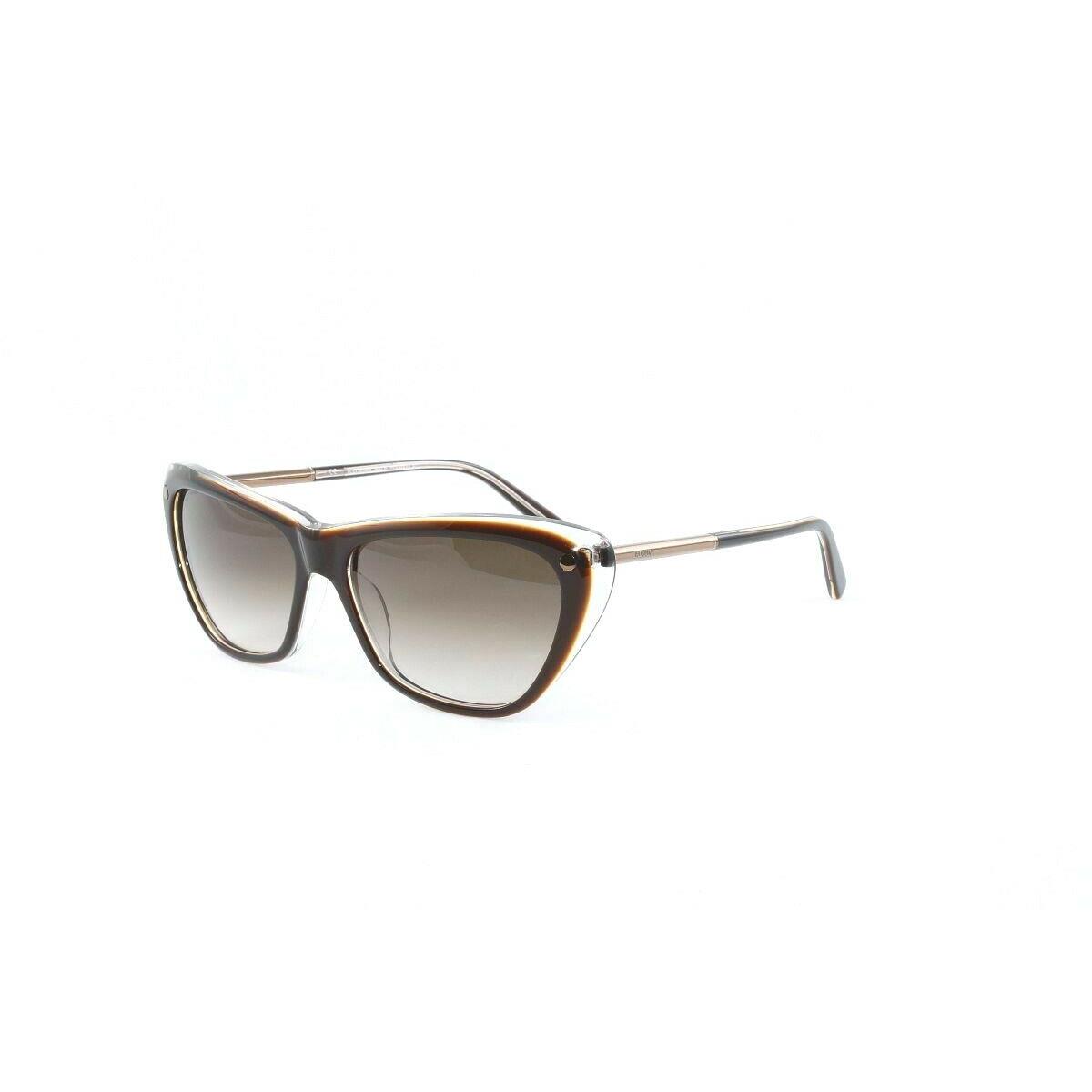 Balmain Women`s Sunglasses BL2069 C02 Brown Crystal W/brown Lens Size 56mm