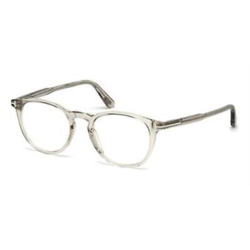 Tom Ford TF 5401 FT5401 Shiny Transparent Grey Shiny Palladium 020 Eyeglasses