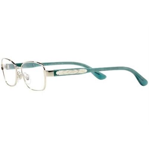 Ralph Lauren Transparent Blue Rectangular Metal Eyeglass Frames RL5088