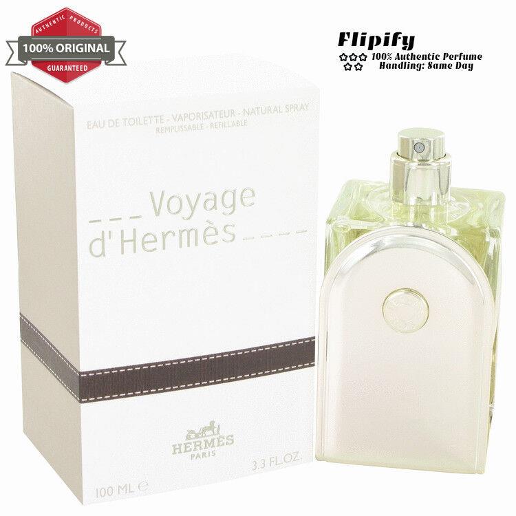 Voyage D`hermes Cologne 3.3 oz Edt Spray / Refillable For Men by Hermes