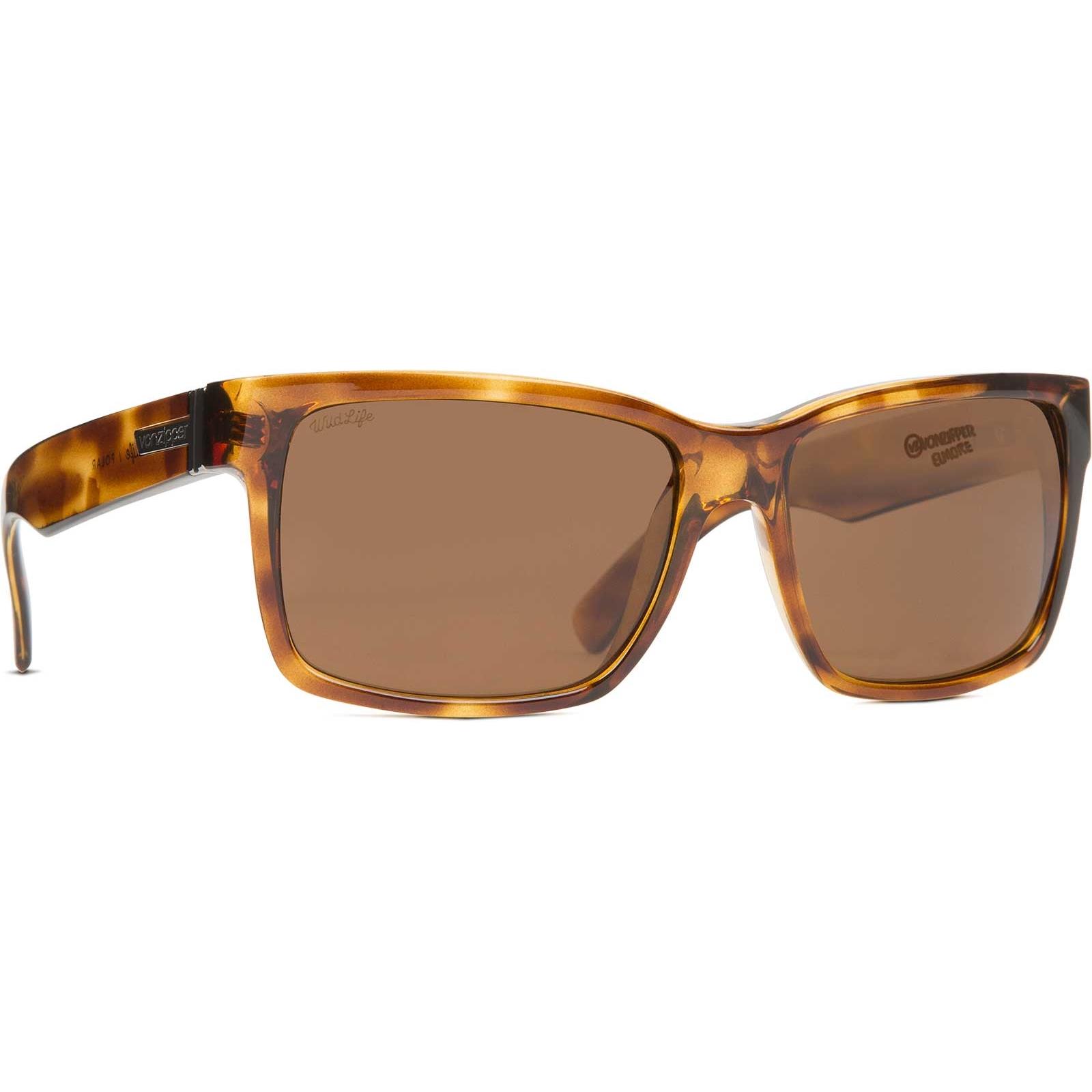 VonZipper Stax Havana Tortoise Sunglasses One Size Blue Flash Chrome VonZipper Stax Havana Tortoise Sunglasses One Size Blue Flash Chrome