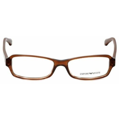 Emporio Armani Designer Reading Glasses EA3016-5099-53 in Striped Brown 53mm