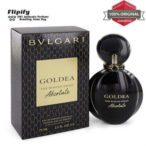 Bvlgari Goldea The Roman Night Absolute Perfume 2.5 oz Edp Spray For Women