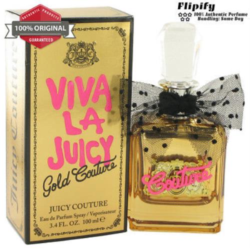 Viva La Juicy Gold Couture Perfume 3.4 oz Edp Spray For Women by Juicy Couture