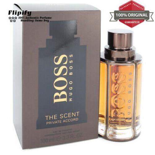 Boss The Scent Private Accord Cologne 3.3 oz Edt Spray For Men by Hugo Boss