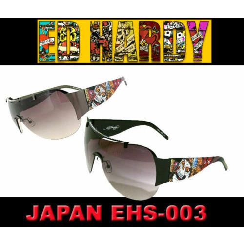 Ed Hardy Sunglasses Japan Gunmetal Black Ehs 003