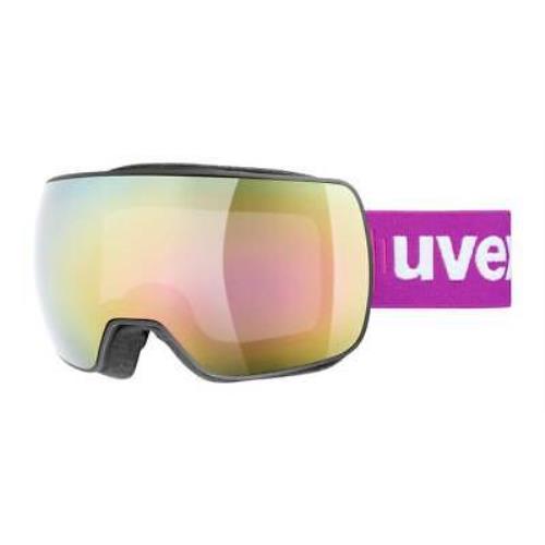 Uvex Compact FM Goggles -new- Full Mirror Spherical Lens + Protective Sleeve