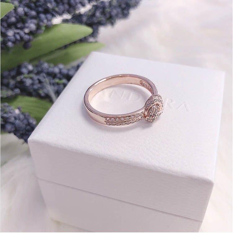 pandora rose gold knot ring