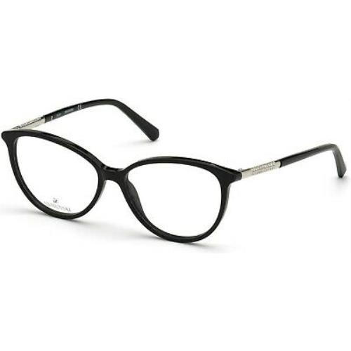 Swarovski SK 5385 SK5385 Shiny Black 001 Eyeglasses