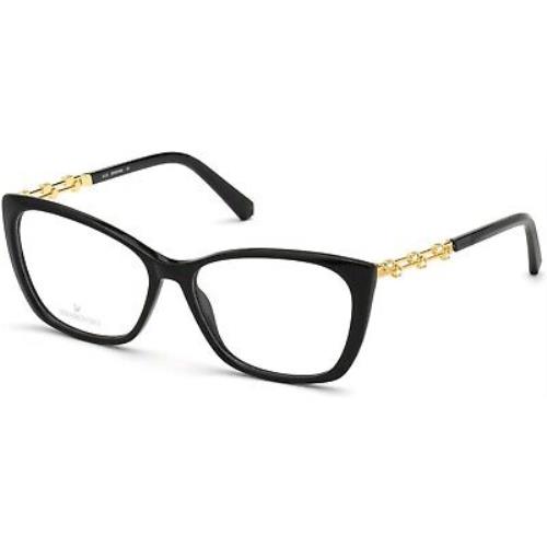 Swarovski SK 5383 SK5383 -F Shiny Black 001 Eyeglasses