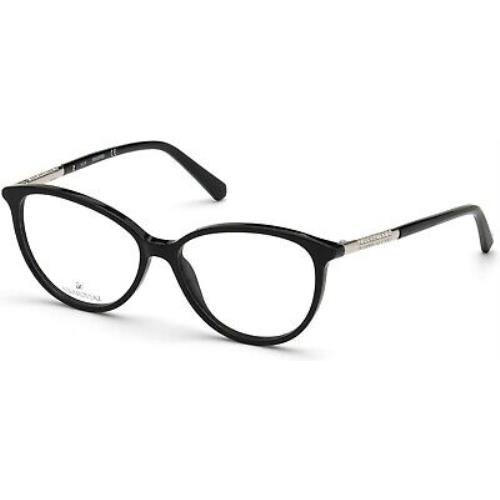 Swarovski SK 5385 SK5385 -F Shiny Black 001 Eyeglasses